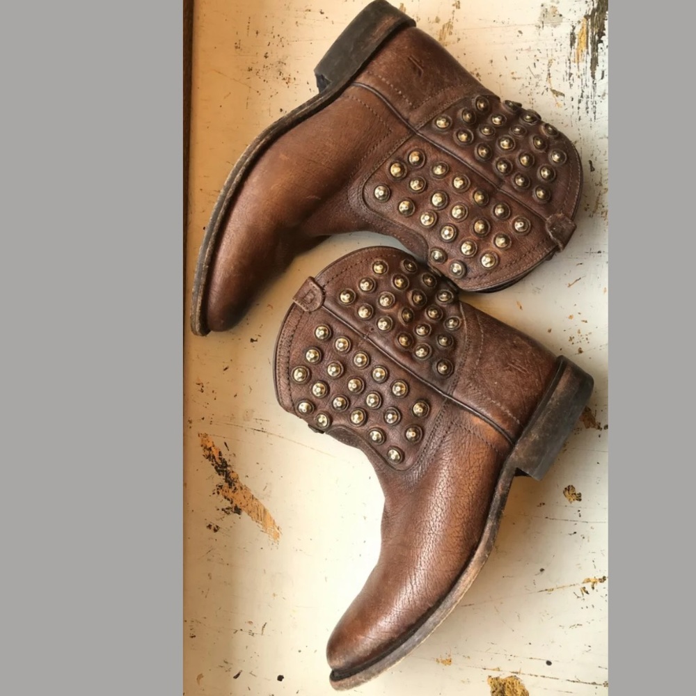 Frye: 76684 Wyatt Brown Leather Mid-Calf Boots